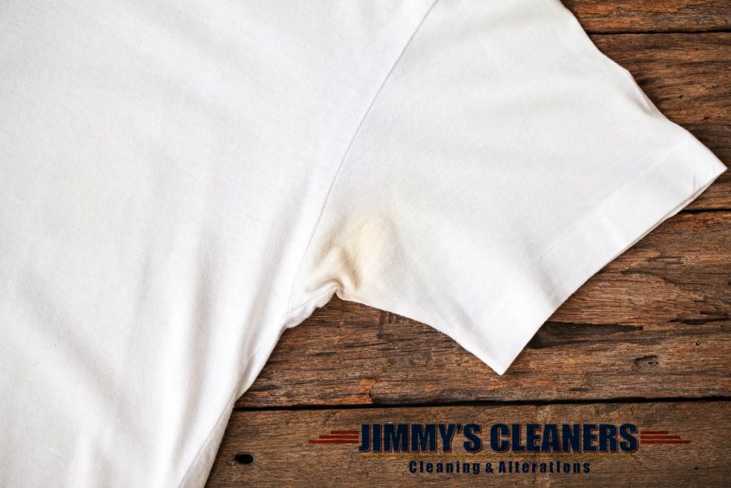 Deodorant stains on shirt